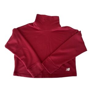 New Balance Women’s Funnel Neck Pullover – Redish-Pink, Size Large